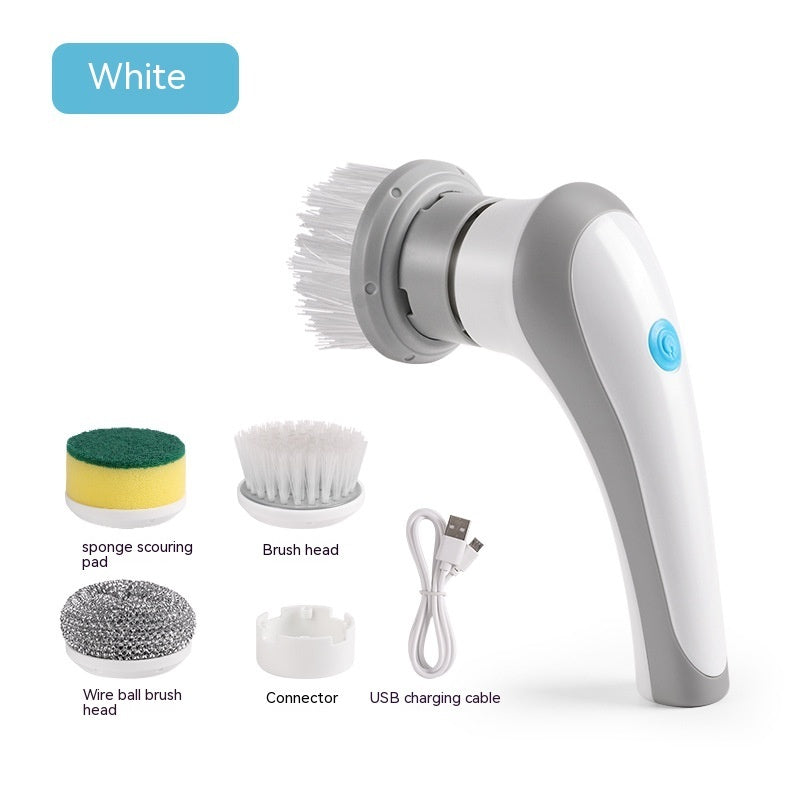 4-in-1 Electric Spin Scrubber – Handheld Cordless Cleaning Brush for Home