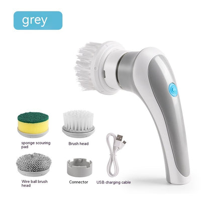 4-in-1 Electric Spin Scrubber – Handheld Cordless Cleaning Brush for Home