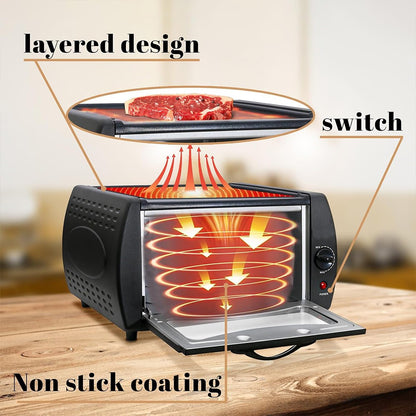 2100W Electric Mini Oven – Multi-Function Pizza, Naan & Bread Maker for Chapati, Roti & Baking