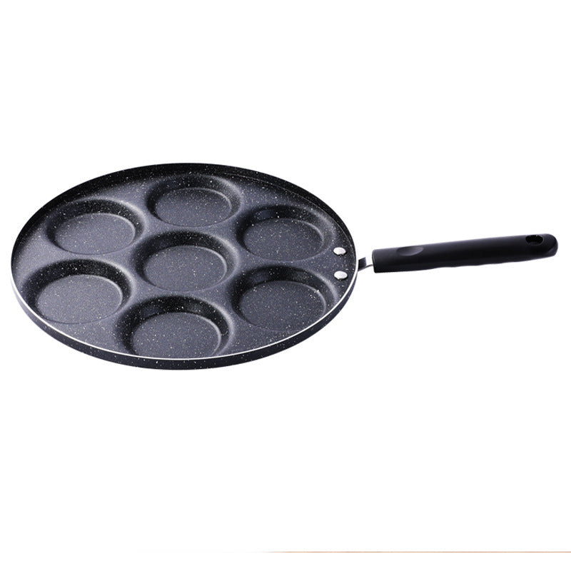 4-Cup Nonstick Egg & Pancake Frying Pan, Multi-Use Cookware for Gas Stoves, Breakfast Pan for Eggs, Pancakes