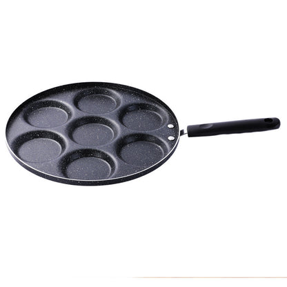 4-Cup Nonstick Egg & Pancake Frying Pan, Multi-Use Cookware for Gas Stoves, Breakfast Pan for Eggs, Pancakes