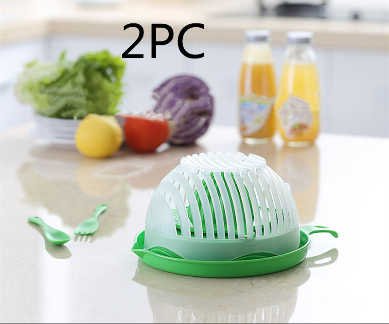 Creative Salad Cutter – Fruit & Vegetable Cutting Tool for Easy Salad Preparation