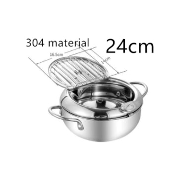 Professional Stainless Steel Telescopic Frying Basket – French Fries Degreasing Kitchen Tool
