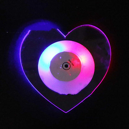 LED Luminous Drink Coaster Flashing Acrylic Crystal Base for Bar, Party & Cocktail Glass