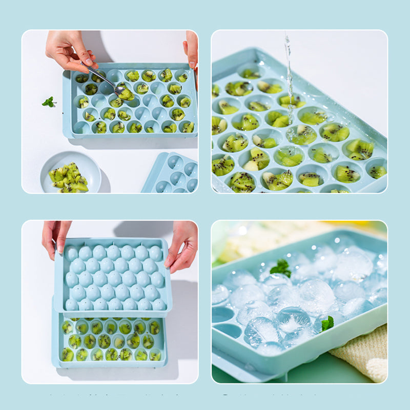 3D Round Ice Ball Tray – DIY Ice Cube Maker for Home, Bar & Party