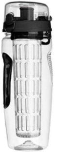 32oz Fruit Infuser Water Bottle – BPA-Free Plastic Sports Bottle with Removable Infuser