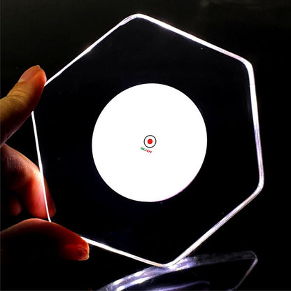 LED Luminous Drink Coaster Flashing Acrylic Crystal Base for Bar, Party & Cocktail Glass
