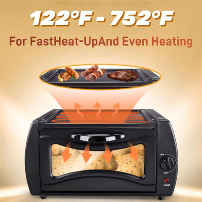2100W Electric Mini Oven – Multi-Function Pizza, Naan & Bread Maker for Chapati, Roti & Baking