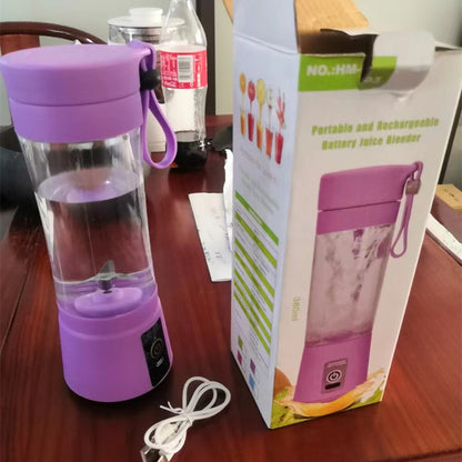 Portable USB Rechargeable Mini Blender – Electric Fruit Juice Mixer & Personal Juicer
