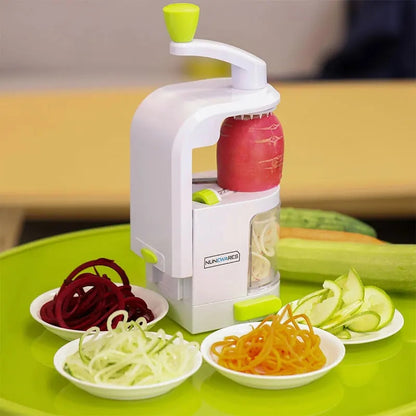 Vegetable Spiralizer & Grater – Multifunction Potato Slicer Noodle Maker for Fruits & Vegetables
