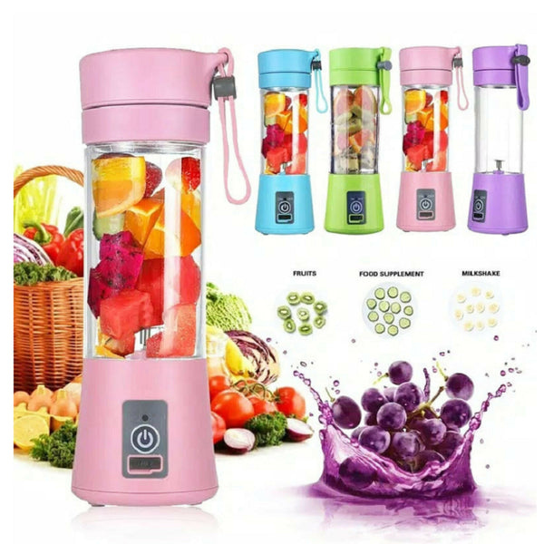 Portable USB Rechargeable Mini Blender – Electric Fruit Juice Mixer & Personal Juicer
