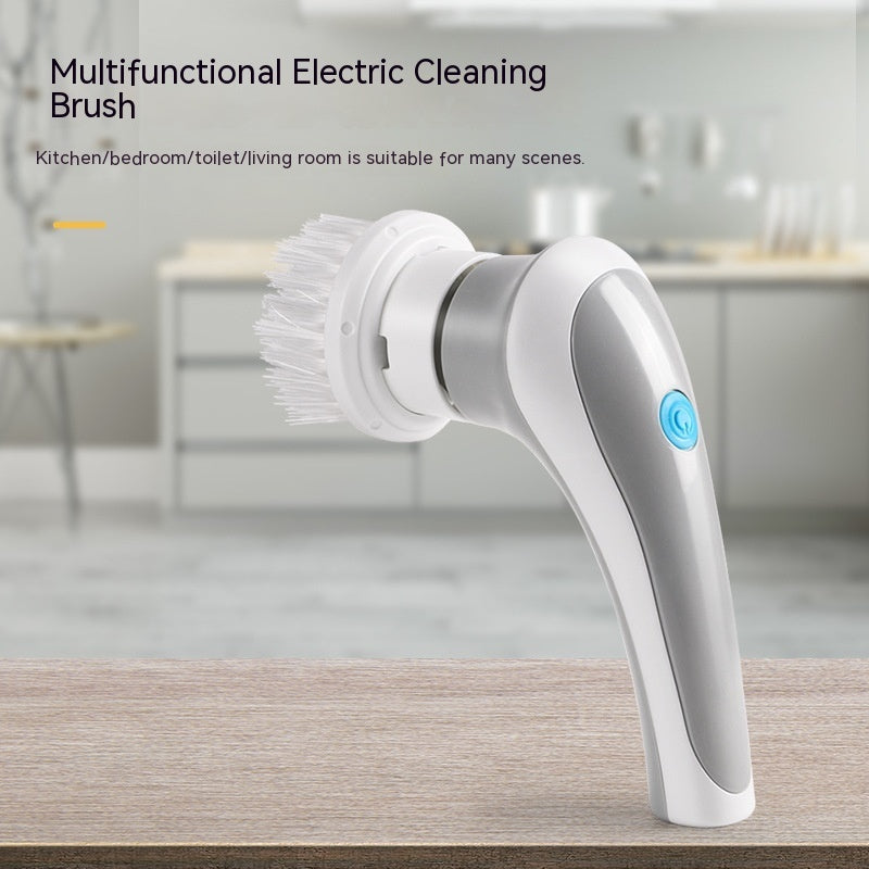 4-in-1 Electric Spin Scrubber – Handheld Cordless Cleaning Brush for Home