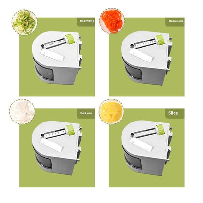 Vegetable Spiralizer & Grater – Multifunction Potato Slicer Noodle Maker for Fruits & Vegetables