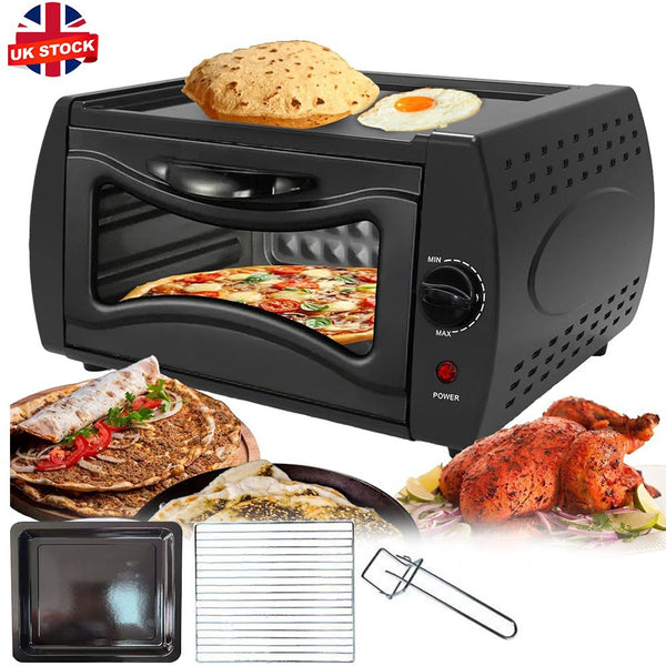 2100W Electric Mini Oven – Multi-Function Pizza, Naan & Bread Maker for Chapati, Roti & Baking