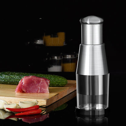 Manual Garlic Press & Vegetable Chopper – Onion Crusher Kitchen Gadget